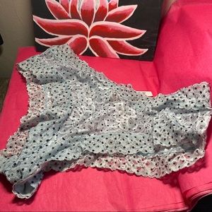 VS Blue Pok-a-dot Lance Panties XL